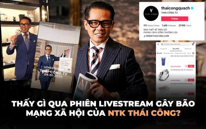 Thái Công và màn livestream đỉnh cao khuấy động mạng xã hội.